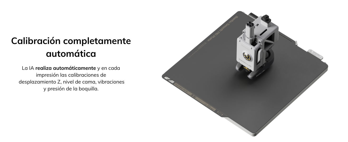 La A1 incorpora compensación activa de caudal mediante un sensor de alta frecuencia que ajusta la extrusión en tiempo real para una precisión milimétrica